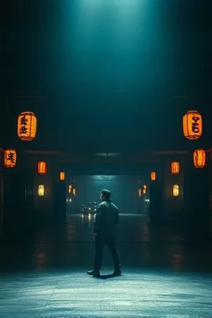 《秋分以后》竖版海报，老屋门前的落叶与长凳