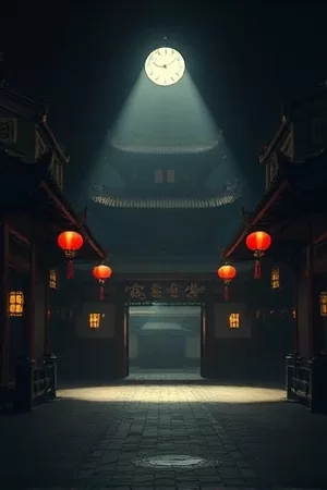 《天台上的猫》竖版海报，晾衣绳与趴着的橘猫